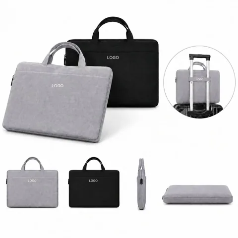 Water-Resistant Business Laptop Shoulder Bag fits 15.6