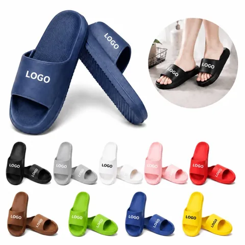 Women's Indoor Non-Slip PVC Home Slippers Lightweight