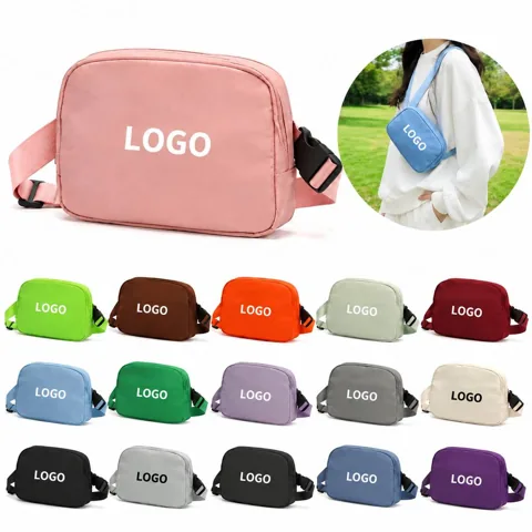 Adjustable Nylon Waist Pack for Sports and Outdoor Use