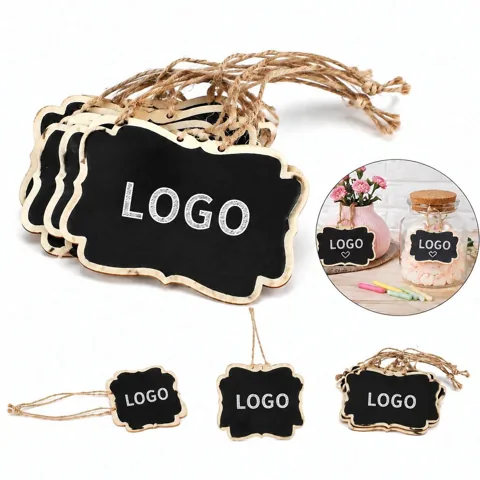 Compact Reusable Wood Chalkboard for Notes and Displays