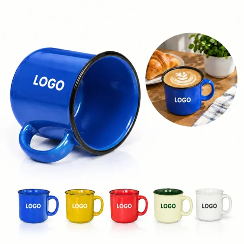 Artistic Glazed Ceramic Cup for Coffee and Tea