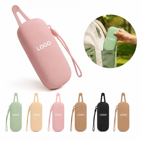 Silicone Makeup Pouch Water-Resistant Travel Cosmetic Case
