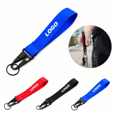 Wrist Key Lanyard for Motorcycle Keys, Compact Nylon