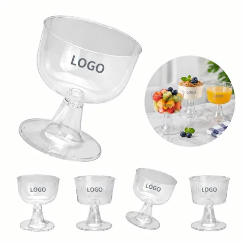 Tall Single-Use Plastic Cup for Cold Drinks