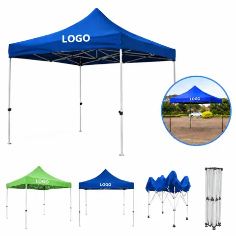Portable Four-Corner Folding Tent for Camping and Beach