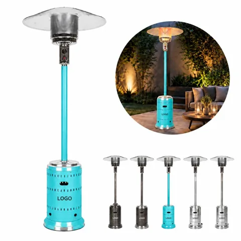 Outdoor Propane Umbrella Patio Heater with Wheels