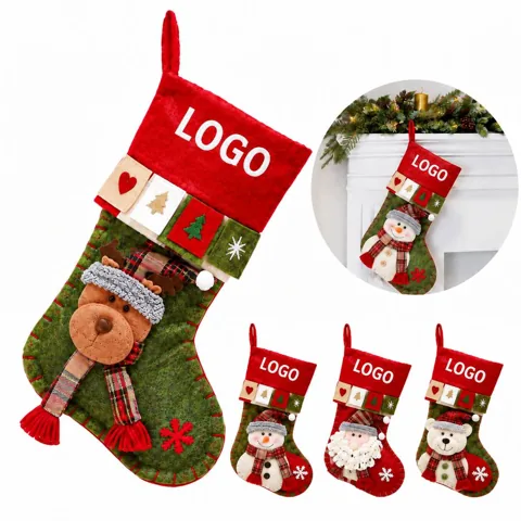 Christmas Cartoon 3D Candy Gift Socks for Holiday
