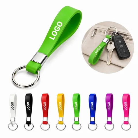 Soft Stretchable Silicone Bracelet Keychain