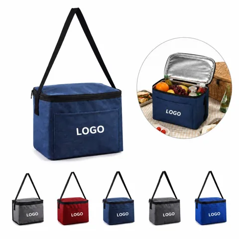 Insulated Outdoor Shoulder Bag for Food and Drinks