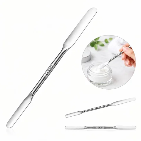 Double-Ended Stainless Steel Makeup Mixing Spatula