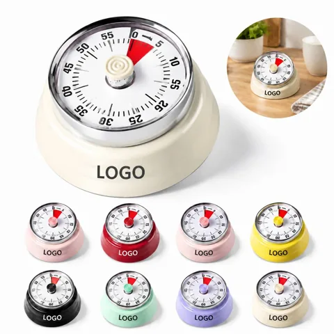 Magnetic Stainless Steel 60-Minute Kitchen Timer