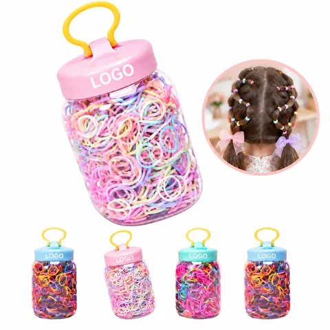 Assorted Small Stretchable Rubber Loops for Home Office
