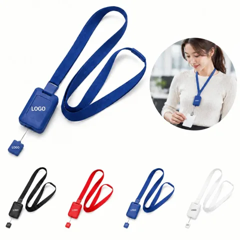 Adjustable ID Badge Holder with Breakaway Lanyard Set