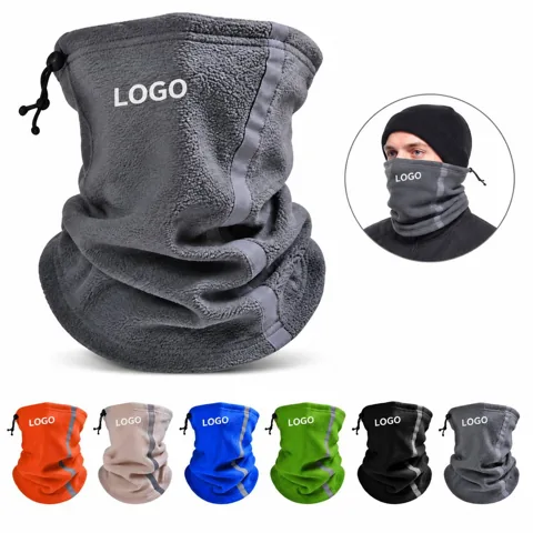Thermal Fleece Wrap-Around Neck Warmer for Cold Weather