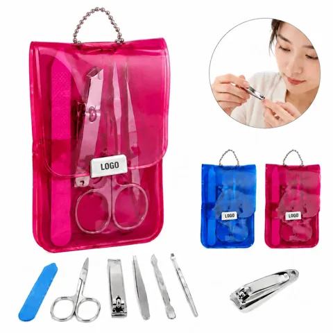 Compact Travel Manicure Set with Nail Clipper and File