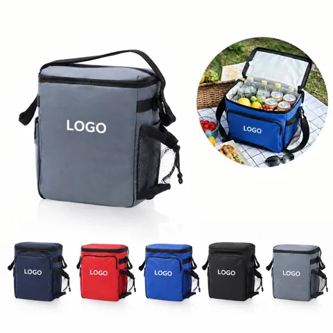 Insulated Poly-Cotton Tote for Meals and Drinks