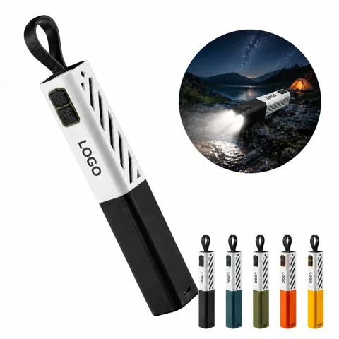 Compact Rechargeable LED Laser Flashlight with Focus Lens