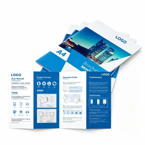 High-Quality Coated Art Paper Advertising Leaflets