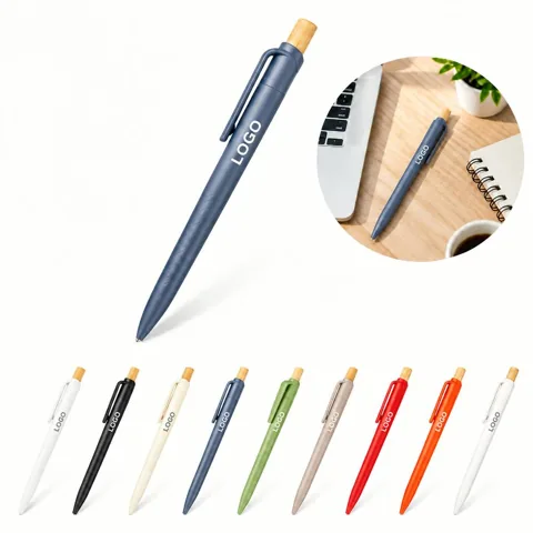 Eco-Friendly Recycled Plastic Retractable Ballpoint Pen