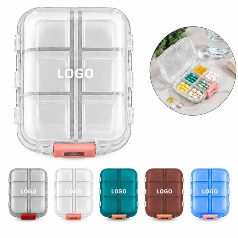 Portable 2-Layer 10-Slot Medicine Pill Case