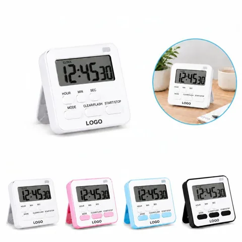 Digital Kitchen Timer with Large Display and Alarm