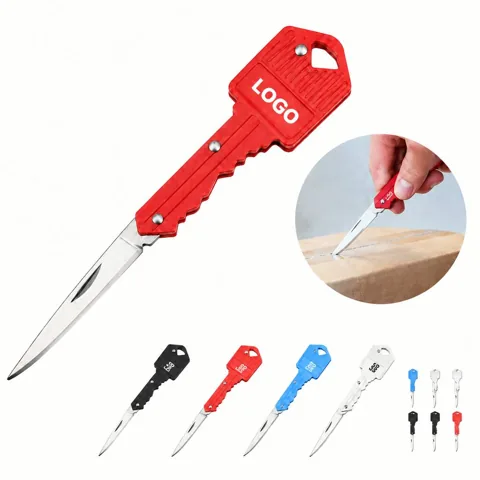 Portable Folding Stainless Steel Keychain Knife for Outdoor