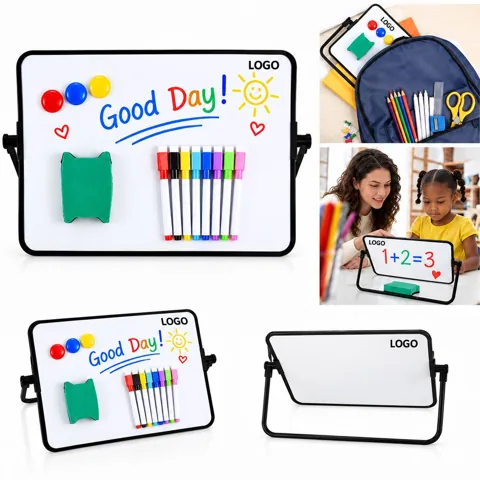 Magnetic Dry-Erase Whiteboard with Sturdy Frame