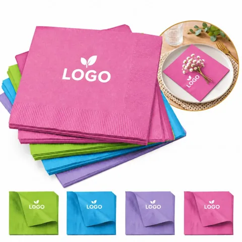 Tropical Paper Beverage Napkins for Parties