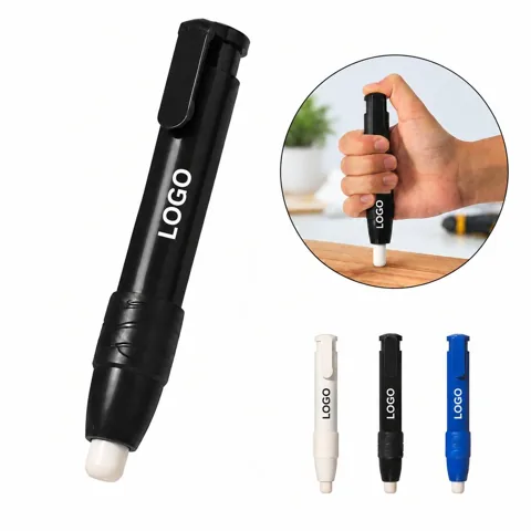 Refillable Twist Eraser Pen for Precise Pencil Mark Removal
