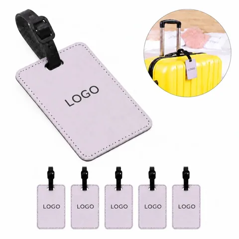 Personalized Sublimation PU Travel Luggage Tag