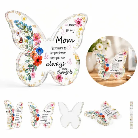 Colorful Butterfly Acrylic Desk Art Decorative Ornament