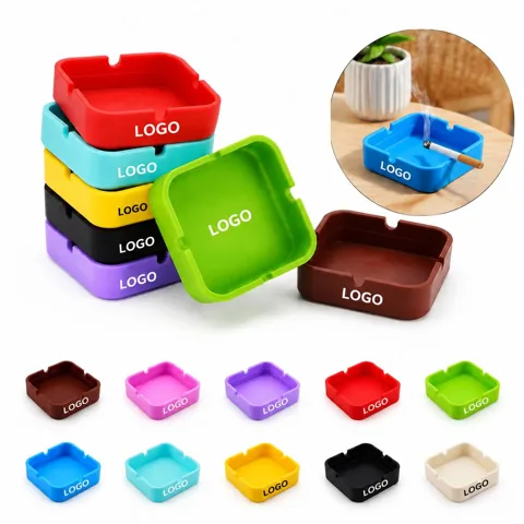 Heat-Resistant Silicone Cigarette Ash Tray