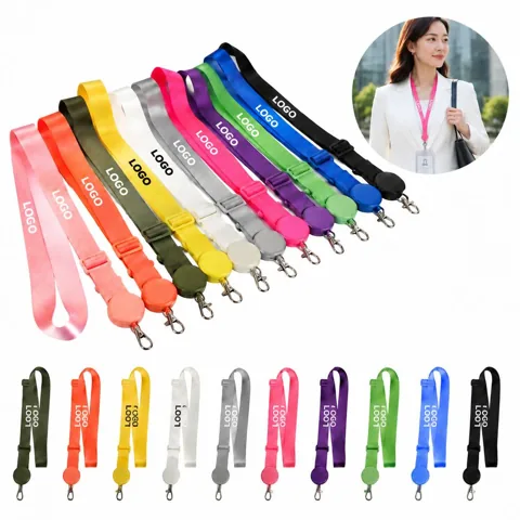 Adjustable Phone Lanyard with Detachable Clip