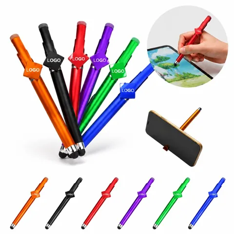 3-in-1 QR Scanner Pen with Stylus and Phone Stand
