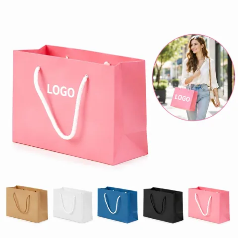 Plain Paper Gift Bag for Birthdays and Weddings