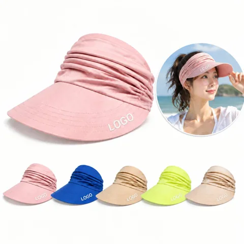 Women's Wide Brim Adjustable Sun Visor for Outdoor