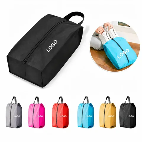 Water-Resistant Polyester Travel Shoe Organizer Bag