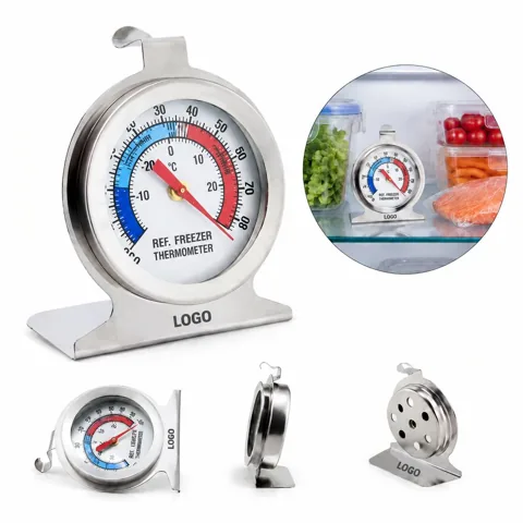 Fridge Freezer Temperature Monitor with Stainless Steel Body
