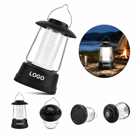 Portable Twist-Activated LED Mini Lantern for Camping and
