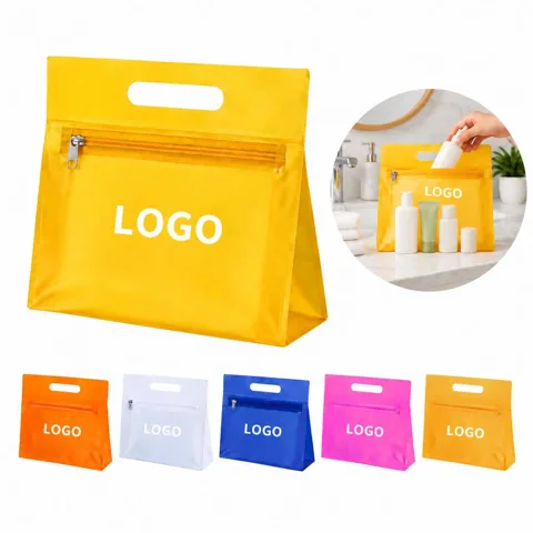 Clear PVC Travel Cosmetic Pouch with Zipper