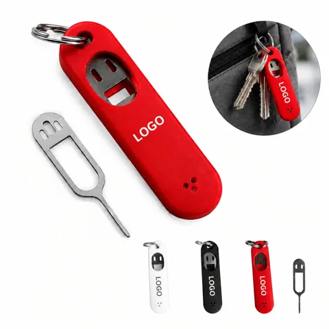 SIM Card Removal Tool Keychain Compact Ejector Pin Holder