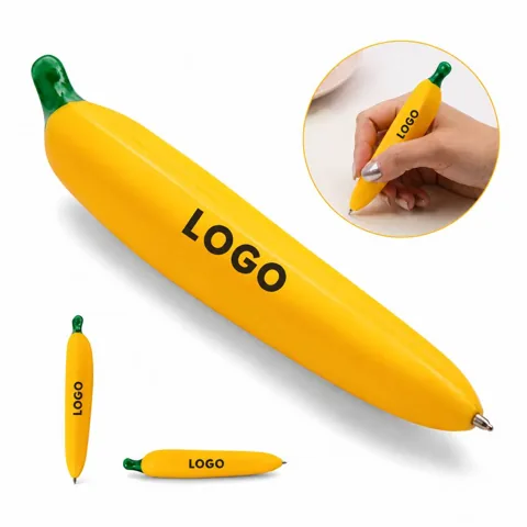 Banana-Shaped Ballpoint Pen Fun Writing Tool for Office