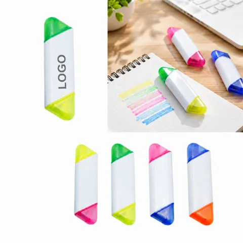 Double-Ended Highlighters with Chisel and Fine Tips