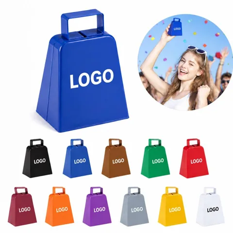 Handheld Iron Cowbell Ring Bell for Party Cheering