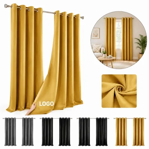 Thermal Insulated Room Darkening Grommet Curtains