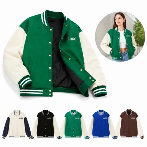 Winter Insulated Zip-Up Baseball Jacket for Men
