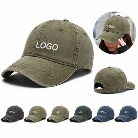 Adjustable Denim Baseball Cap for Men and Women