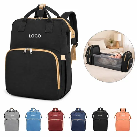3-in-1 Travel Crib Diaper Bag with Changing Station