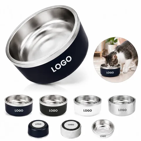 Durable Stainless Steel Bowl Set for Dogs