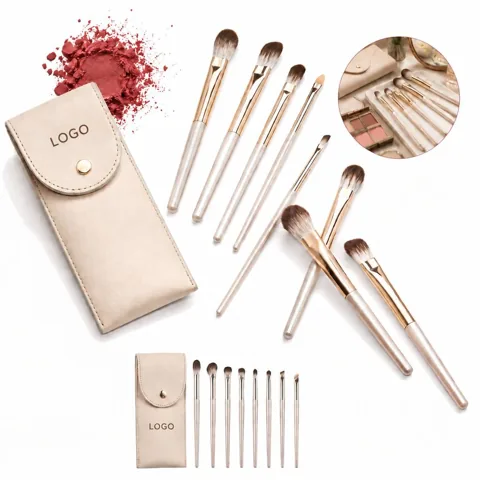 Eye Makeup Brush Kit with Travel Case